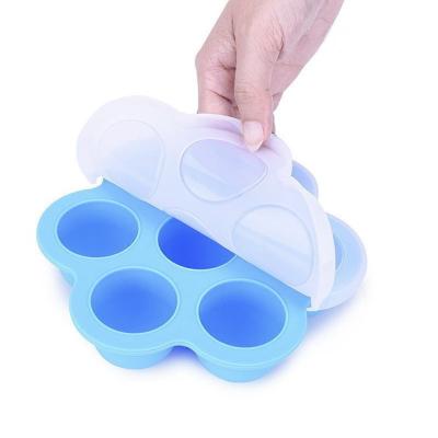 China Freezer Kitchen Storage Baby Freezer Food Silicone Mold Bite BPA Egg Baking Container for sale