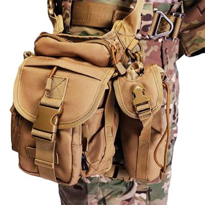 China Outdoor Tactical Military Drop Leg Travel Drop Leg Bag Hip Pouch Fashion Function Waist Pack Waterproof Leg Belt Bag With Detachable Bottle Holder for sale