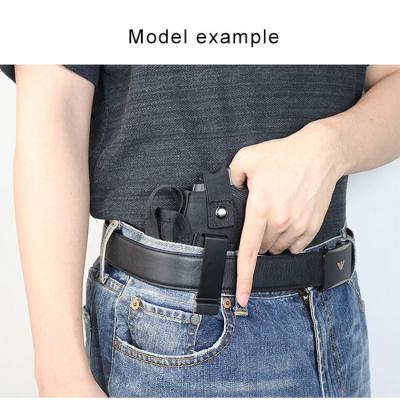 China Pistol Pouch Belt Metal Clip Holster Pistol Wear-Resistance Airsoft Mount Hunting Concealed Tactical Gun Pistol Holster for sale