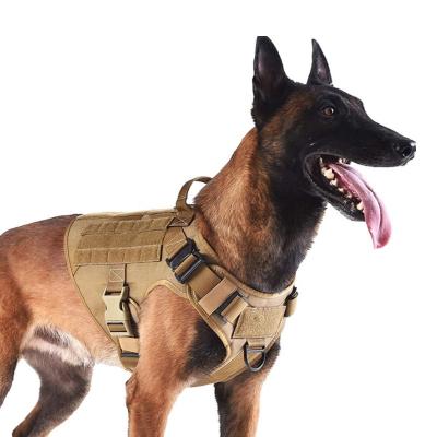 China Custom Accessory Front Clip Dog Harness Tactical Vest Breathable Pet Nylon Mesh Adjustable Training Vest Outdoor for sale