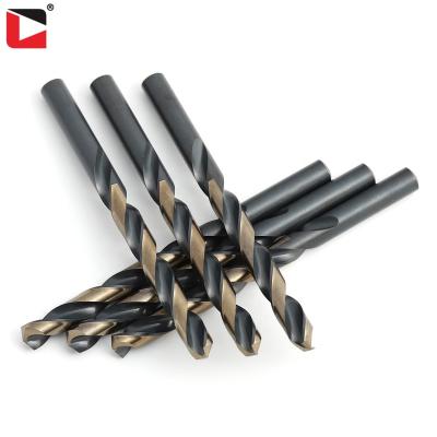 China Black&Golden stainless steel color m35 hss cobalt twist drill bit for sale