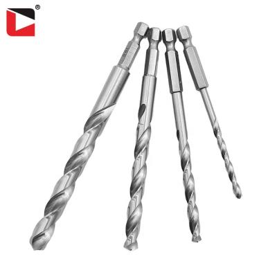 China Stainless steel 1-13mm hex shank hss drill bits twist drills for metal for sale