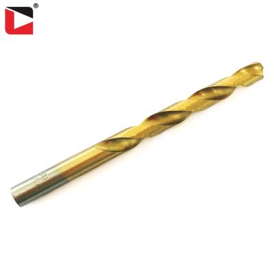 China Stainless Steel Hss4241/4341/M2/M35 Straight Shank Titanium Twist Drill Hss Drill Bit for sale