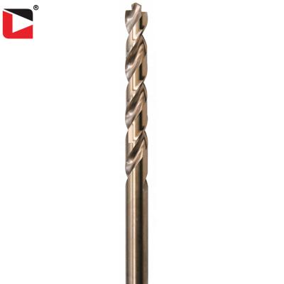 China Stainless steel pilot point spline hss cobalt parabolic twist drill bit for stainless steel for sale