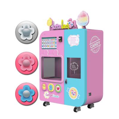 China Hotel Subway Station Shopping Mall Attractive Appearance Gorgeous Design Silk Price Commercial Cotton Candy Machine For Children for sale