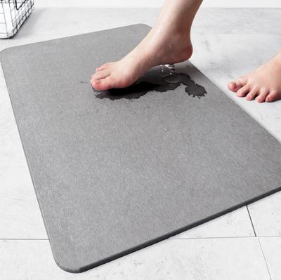 China New Product Sustainable Stone Diatomaceous Earth Bath Mats Bathroom Covers for sale