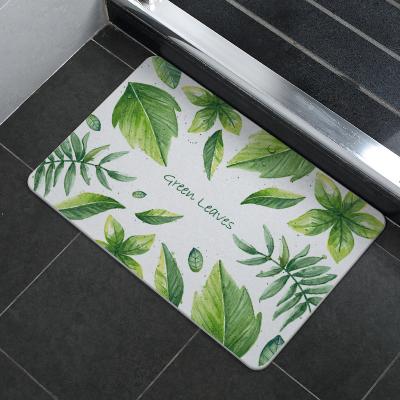 China Sustainable Quick Dry Diatomite Bath Mat Anti Slip Bathroom Covers Hard Set for sale