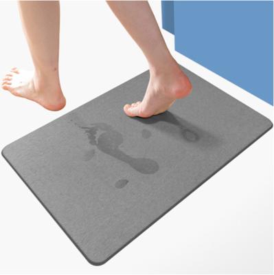 China 2020 Sustainable Bathroom Products Quick Drying Bath Mat Diatomite Mat for sale