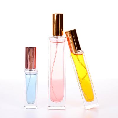 China Perfume Packaging Wholesale Custom 10ml Travel Mini Luxury Refill Square Spray Empty Glass Perfume Bottles for sale