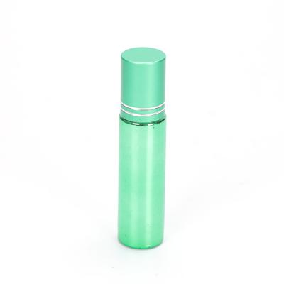 China Custom Personal Care Essential Oil Roll On Glass Perfume 10ml Lip Oil Bottle With Trackball for sale