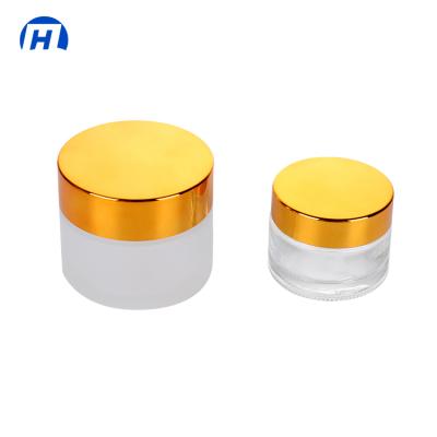 China Simplicity Wholesale Frosted Empty Cream Bottle Cream Bottles Glass Cosmetic Empty Bottle for sale