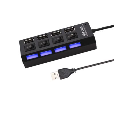 China Mobile Devices .Desk Computer Use Power Switch Adapter 4/7 Multi-Port Multi-Port Supplement USB Hub 3.0 with PC Switch for sale