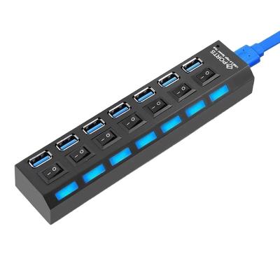 China Charging+Data Transfer Best China Individual Switch 7 High Speed ​​Port USB 3.0 Hub 7 Port for sale