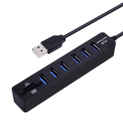 China Computer Mobile Devices .desk suitable for Computer Phone TF SD Card Reader All In One Port Splitter High Speed ​​3/6 OTG 3.0 Hab USB 3.0 Type-C Hub Multi USB for sale