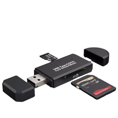 China Factory Wholesale Macbook/SD/TF Reader 3 in 1 Type-C Micro OTG to Micro USB 3.0 OTG Micro USB Card Reader SD Card Reader Adapter Card Reader 2.0 for sale