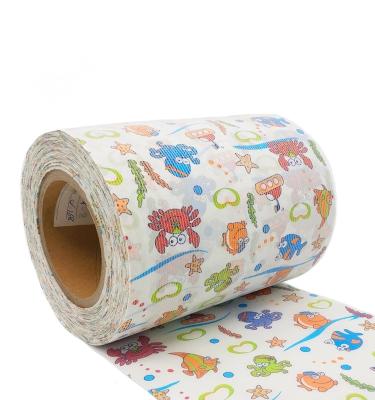 China China Factory Disposable Baby Diapers Printed Magic Front Tape for sale