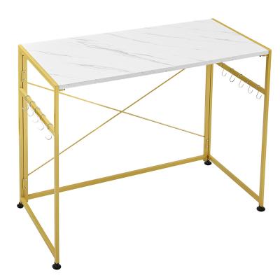 China Wholesale Industrial Folding Factory Style Folding Laptop Table For Home Office Foldable Office White Computer Desk for sale