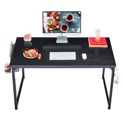 China Wholesale Metal Wood Frame Simple Table Veneer Table Desk Factory Home Computer Desk for sale