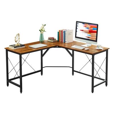 China Factory Best Modern Metal and Wood Desk 59inch Computer Desk Gaming Desks L Shaped Table L Shape Gaming Desk for sale