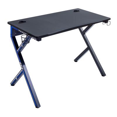 China 45.3inch R Shaped Factory Wholesale Modern Computer Desks 45.3inch R Shaped Computer Desk Black Gaming Table PC Gaming Desk Small Ergonomic Wooden Desk for sale