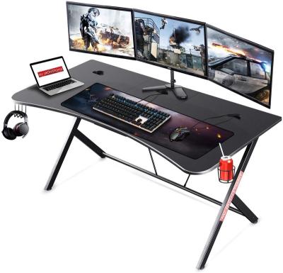 China Factory Wholesale 63inch Modern Wooden PC Computer Ergonomic Huge Gaming Table Desk Computer Desks 63inch Ergonomic Huge Black Desks for sale