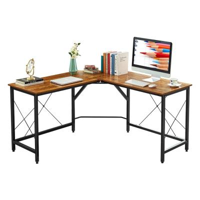 China Factory hot luxury L-shaped desk computer desks Amazon style modern simple modern L-shaped PC game table Nordic style 59inch for sale