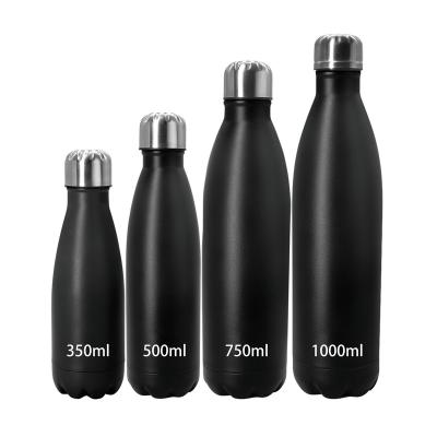 China 350ml 500ml 750ml 1000ml Stainless Steel Cola Shape Vacuum Flasks 18/8 PORTABLE Water Bottles and Thermoses Keep Hot and Cold for sale