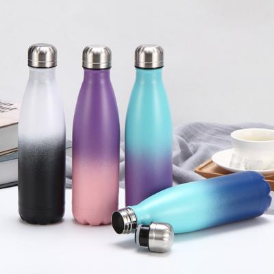 China PORTABLE 500ml Vacuum Flask Insulated Outdoor Sports Drink Cola Shaped 304 Stainless Steel Water Bottles With Custom Logo for sale