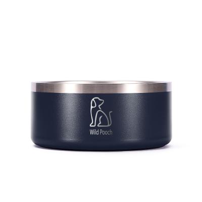 중국 Sustainable Wholesale Stainless Steel Dog Food Bowl Pet Bowl Anti-Slip Bottom Dog Container Supplier 판매용