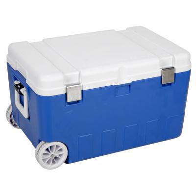 China Outdoor Activities Cooler Rotomolded Minimalist Hard Ice Chest with Heavy Duty Rubber Latches 7 Day Insulation Ice Cooler for sale