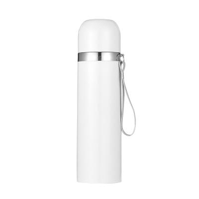 China Sublimation Blank Stainless Steel Viable Vacuum Bottle With Handle Cup Lid for sale