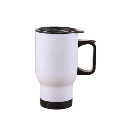 China Custom Business Logo Water Mug Sublimation Mugs Diy Stainless Steel Car Mug With Handle for sale