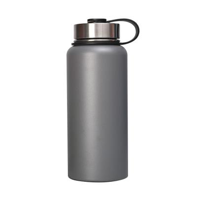 China Sustainable Double Wall Stainless Steel Vacuum Flask 32oz Wide Mouth Recycled Water Bottle for sale