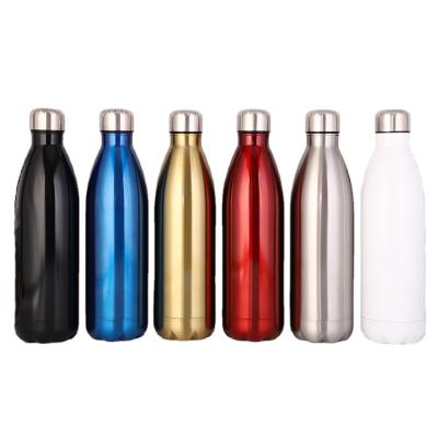 China Durable Outdoor Coke Bottle Vacuum Flask Large Capacity 1000ml Stainless Steel Insulated Water Bottle for sale