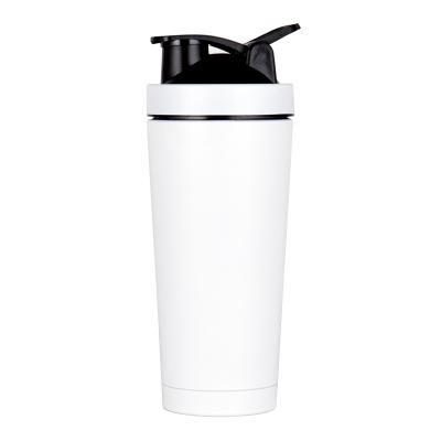 China Private Label 750ml Double Wall Stainless Steel Sports Protein Powder Shaker Sustainable Water Bottle for sale