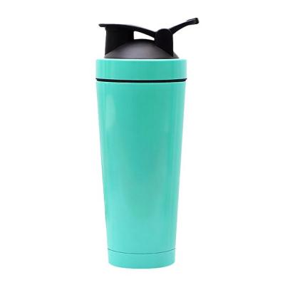 China 2022 750ml and 500ml Stainless Steel Metal Gym Sport Fitness Sustainable CustomEco-Friendly Protein Powder Shaker Bottle Cup for sale