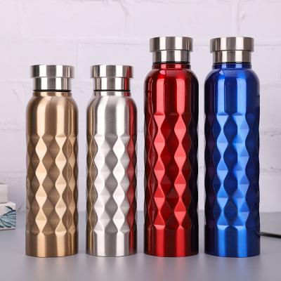 China Bpa Free Aluminum Water Bottle Colorful Sustainable Ware Eco Friendly Single Wall Built for sale