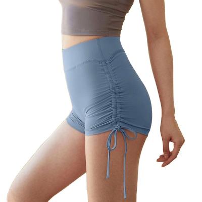 China QUICK DRY Woman Elastic Fitness Exercise Pants Sport Yoga Sexy Running Women Workout Shorts High Waist for sale