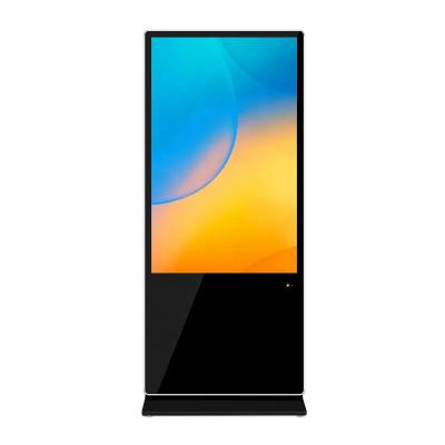 China 55 Inch Indoor Floor Stand LCD Touch Screen Advertising Display Digital Signage Kiosk for sale