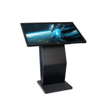 China Metal cash desk + tempered glass panel indoor 43 inch shopping mall government multi touch screen kiosk with camera for sale