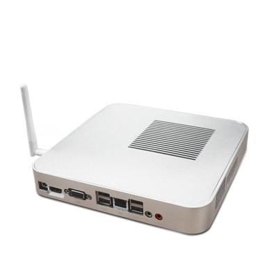 China Latest i5 4460 8G 240G Aluminum Fanless Industrial Mini PC for sale