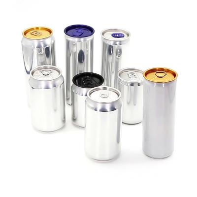 China Eco-friendly Material 250ml 330ml 355ml 473ml 500ml White Aluminum Beverage Cans With Customs Standard Size for sale