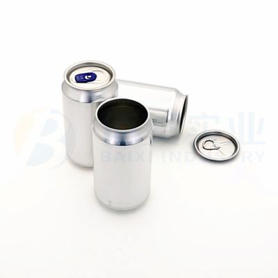 China Recyclable Beverage Cans Supplier Aluminum Cans With Top Ends Lids for sale