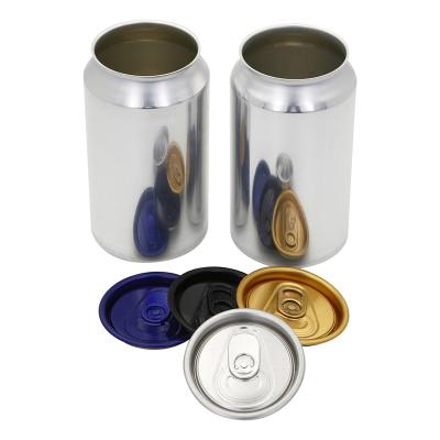 China 355ml 12oz Recyclable Standard Drinks Packaging Aluminum Cans With DRUNK Dia202 Easy Open Ends for sale