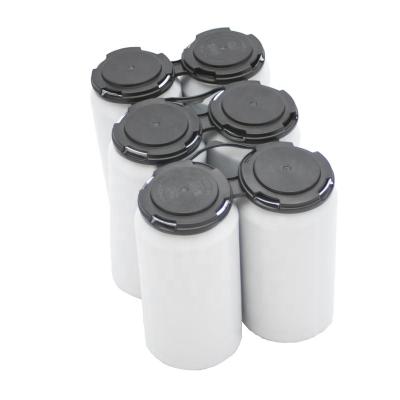 China Portable and Dustproof 6 Pack Plastic Box Carrier for Beverage Beer Soda Cans for sale