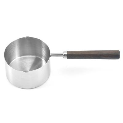 China Sustainable Non-Stick Stainless Steel Soup Stock Pots Induction Kitchen Cookware Cooking Tool With Wooden Handle for sale