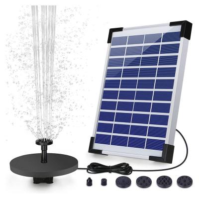 Cina AISITIN 5.5W Aluminum Alloy/Plastic Solar Fountain Built in 1500 mAh Battery Free Standing Floating Solar Fountain for Outdoor Bird Bath Garden Pond in vendita