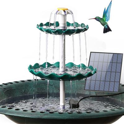 China AISITIN Plastic Bird Bath with 3.5W Solar Pump, Detachable and Suitable DIY Solar Fountain for Bird Bath, Garden Decoration for sale