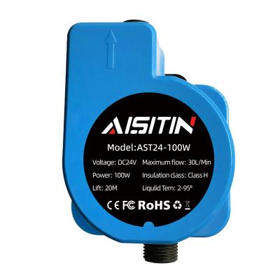 China AISITIN Mini Auto Water Pump 85W Pressure Booster Pump Connector Household Washing and Cleaning for Tap Water Kitchen Sink Shower Head Booster Pump for sale