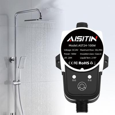 China AISITIN 24V 80W Family Homes AISITIN Booster Pump Water Pump Pressure Controller IP56 Brushless Automatic Household Water Heater Boost For Home Quickly à venda